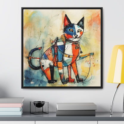 Cat 103, Gallery Canvas Wraps, Square Frame