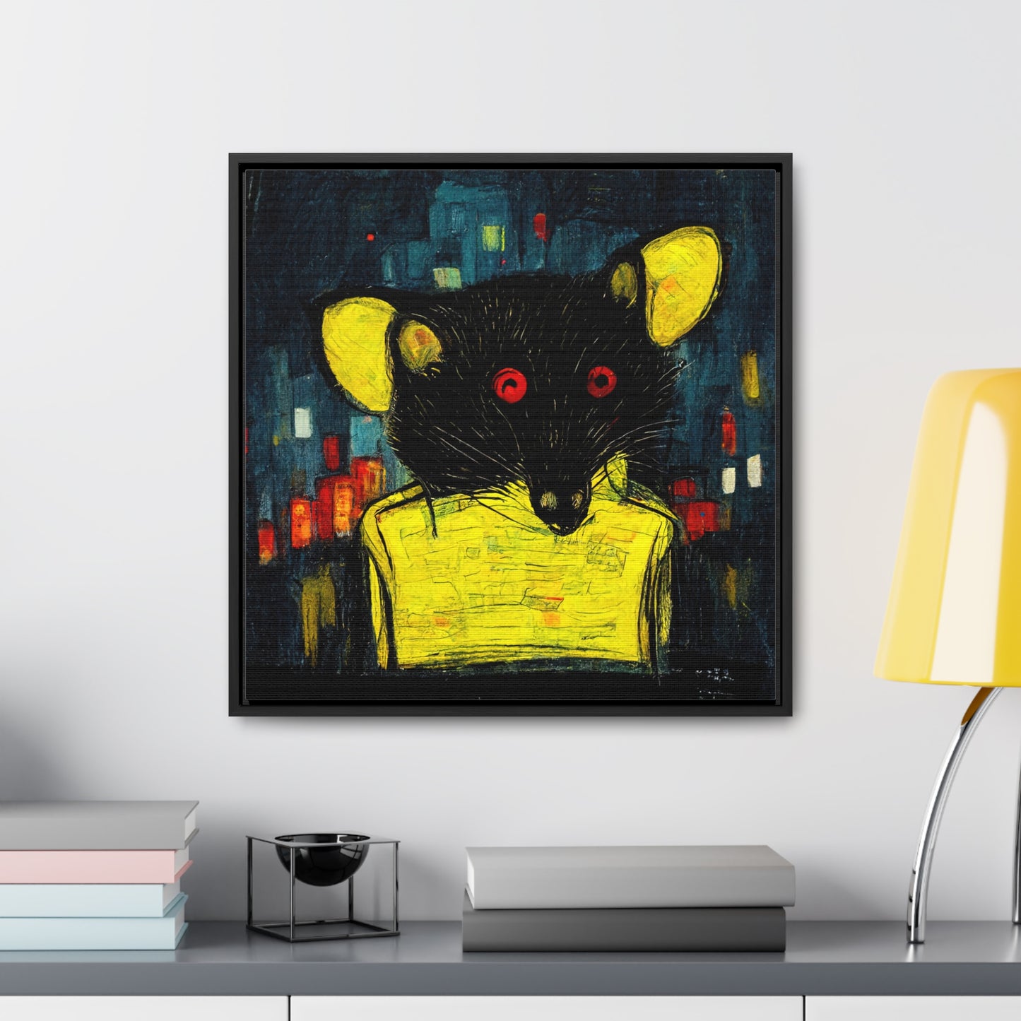 Urban Rat 7, Valentinii, Gallery Canvas Wraps, Square Frame