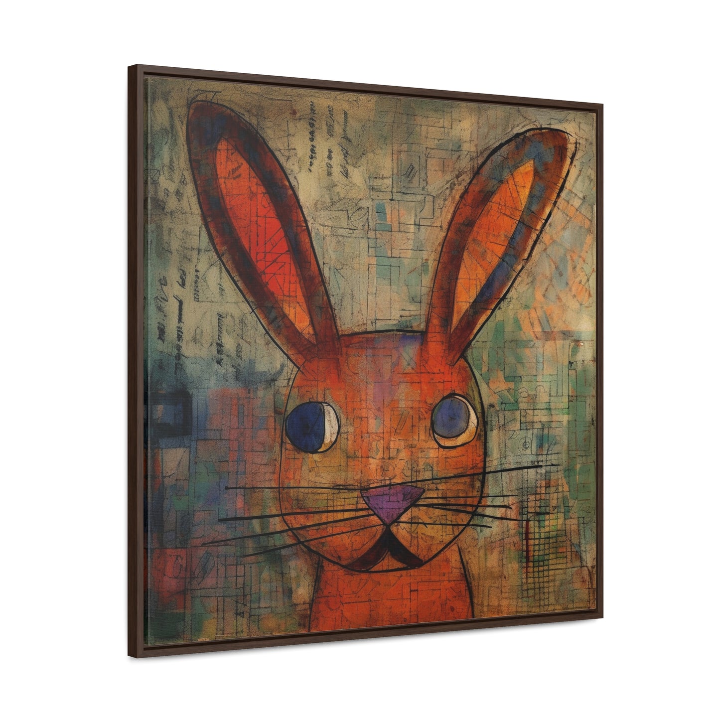 Rabbit 35, Gallery Canvas Wraps, Square Frame