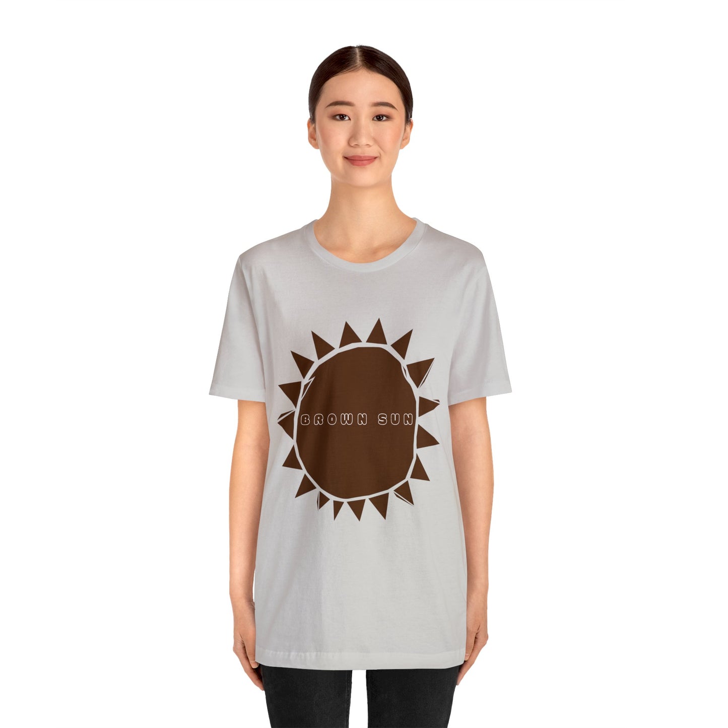 Brown Sun, Unisex Jersey Short Sleeve Tee