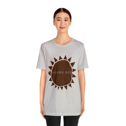 Brown Sun, Unisex Jersey Short Sleeve Tee