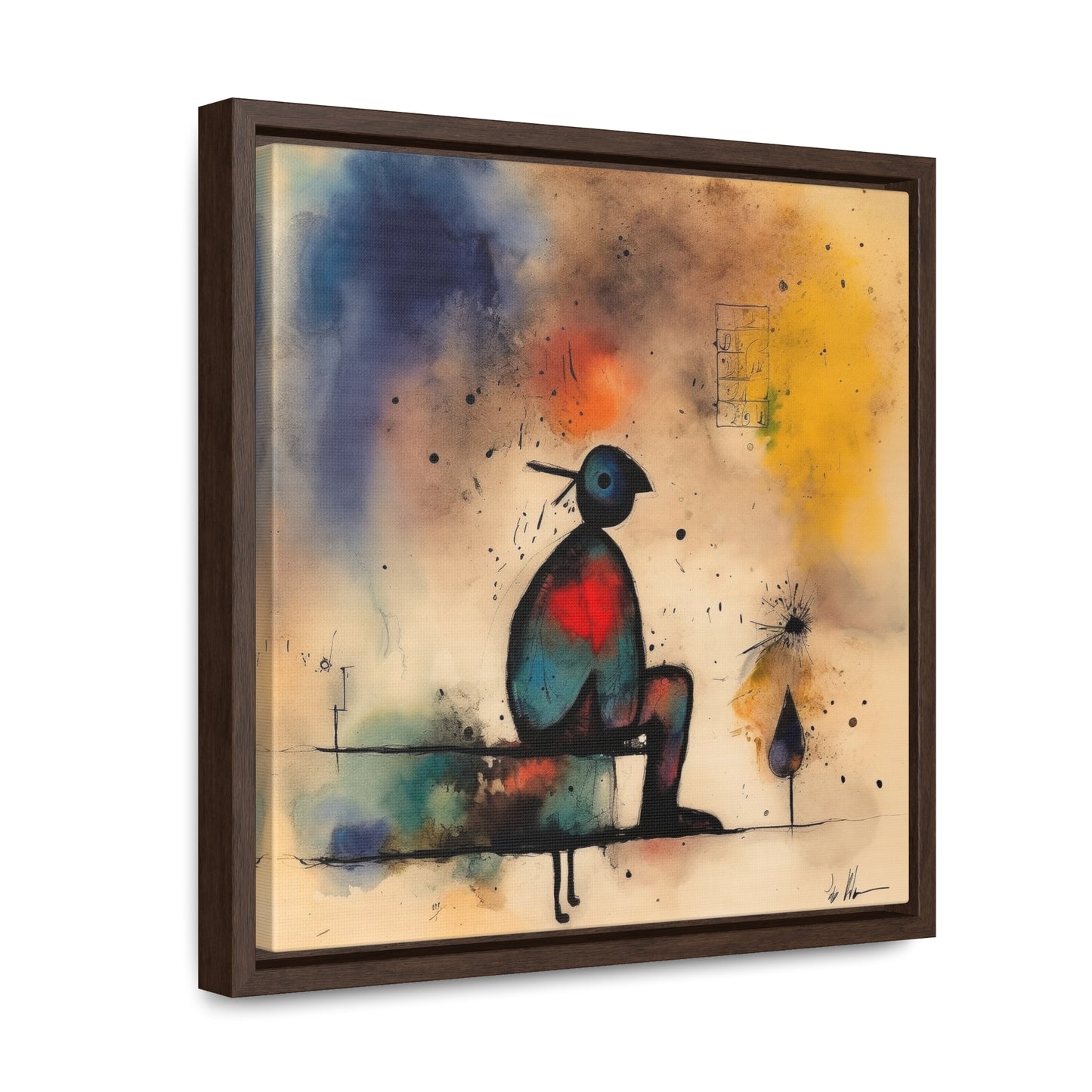 Sad Man 4, Valentinii, Gallery Canvas Wraps, Square Frame