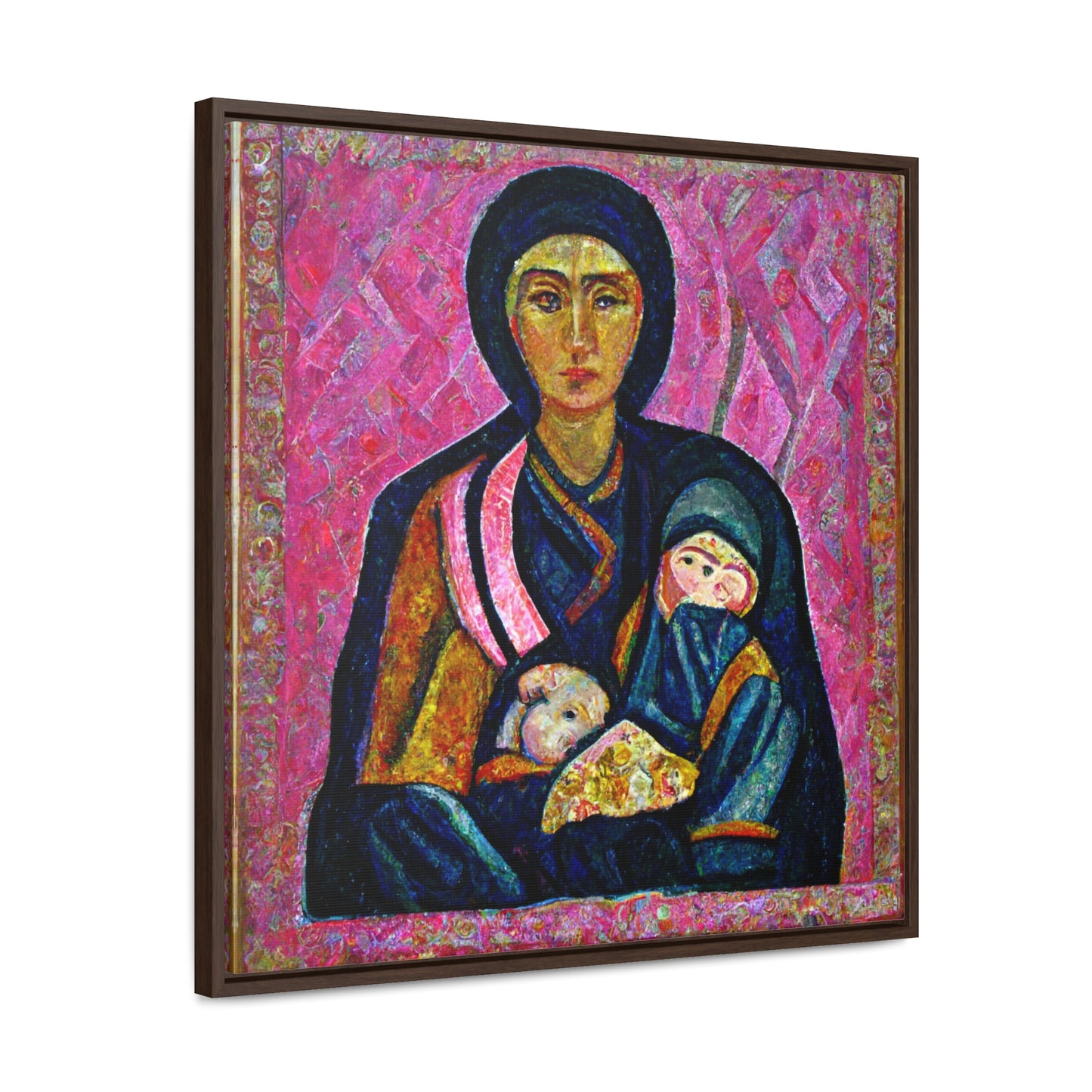 Mary and the Child 17, Valentinii, Gallery Canvas Wraps, Square Frame