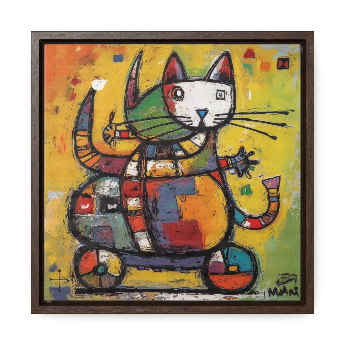 Cat 139, Gallery Canvas Wraps, Square Frame