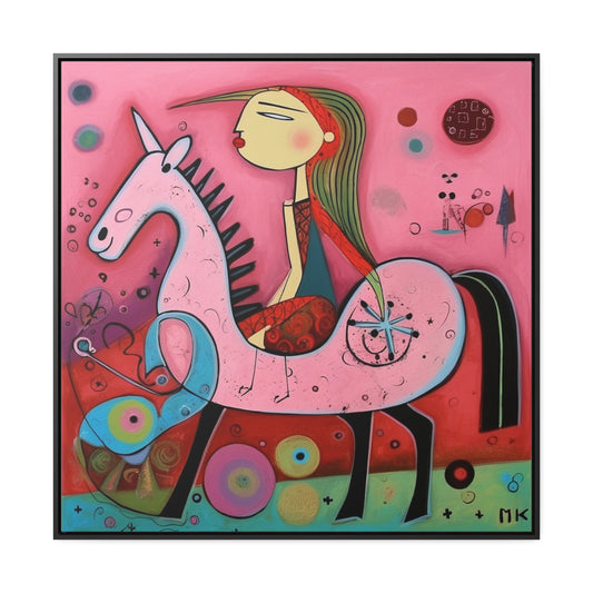 The Dreams of the Child 61, Gallery Canvas Wraps, Square Frame