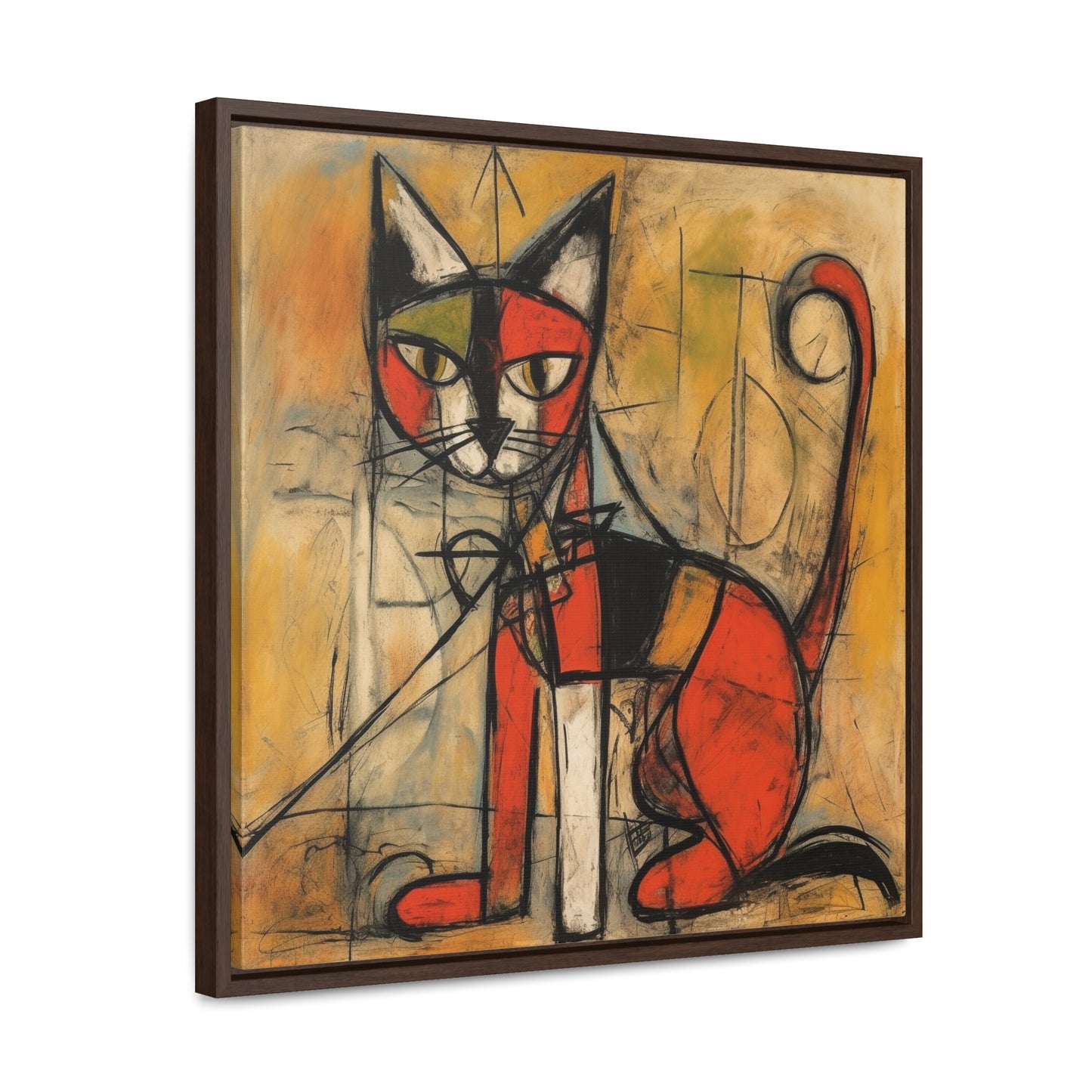 Cat 52, Gallery Canvas Wraps, Square Frame