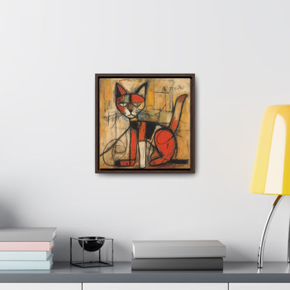 Cat 91, Gallery Canvas Wraps, Square Frame