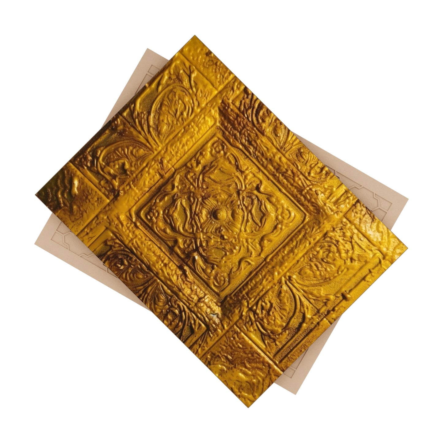 Gold 9, Ceramic Photo Tile