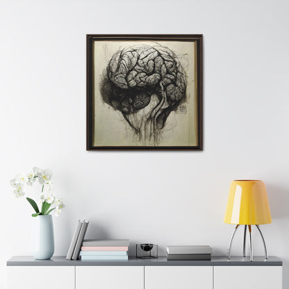 Brain 56, Valentinii, Gallery Canvas Wraps, Square Frame