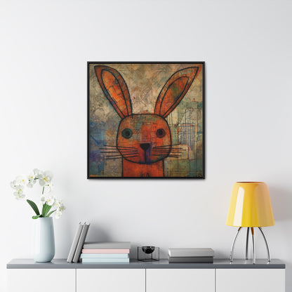 Rabbit 19, Gallery Canvas Wraps, Square Frame