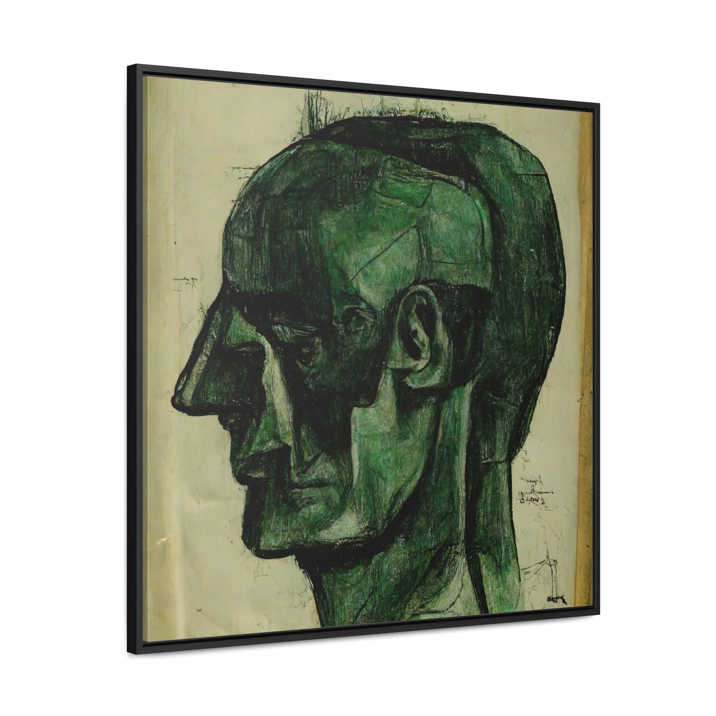 Heads 3, Valentinii, Gallery Canvas Wraps, Square Frame