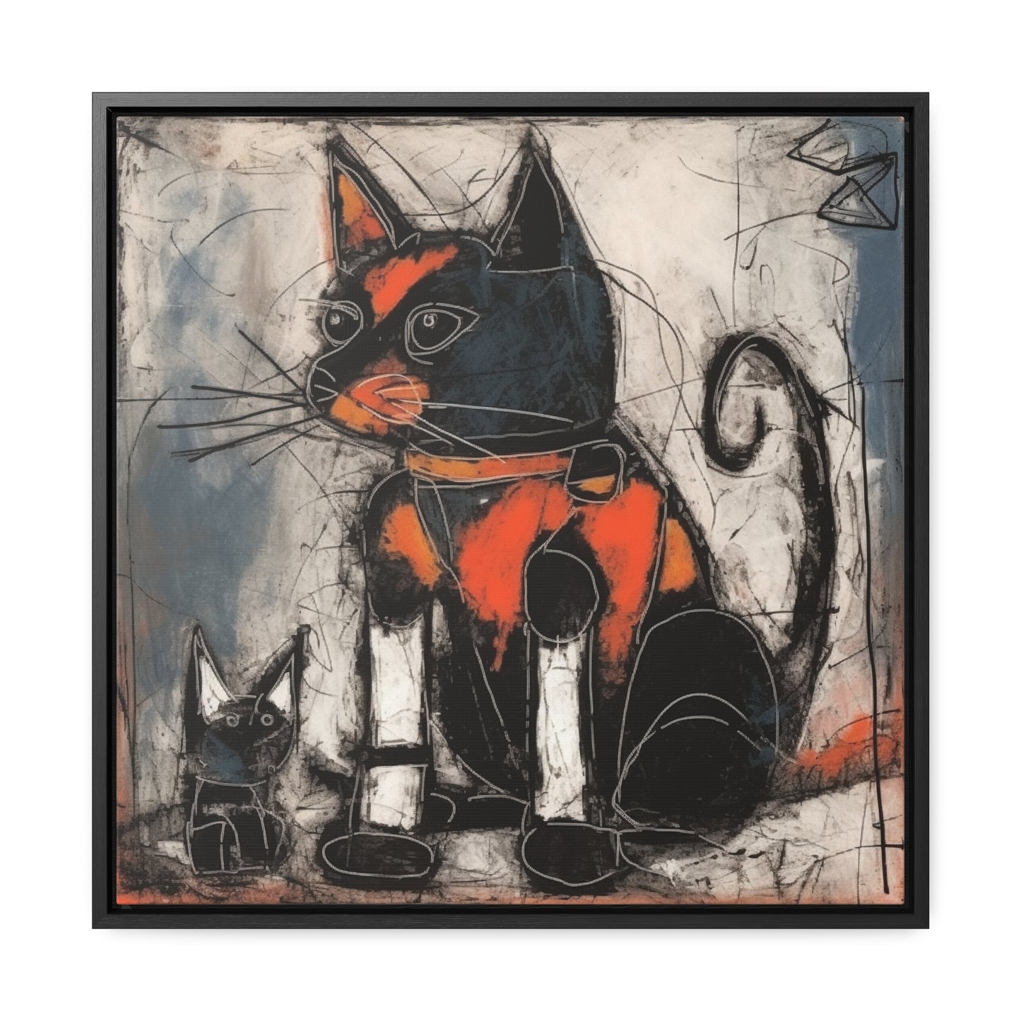 Cat 33, Gallery Canvas Wraps, Square Frame