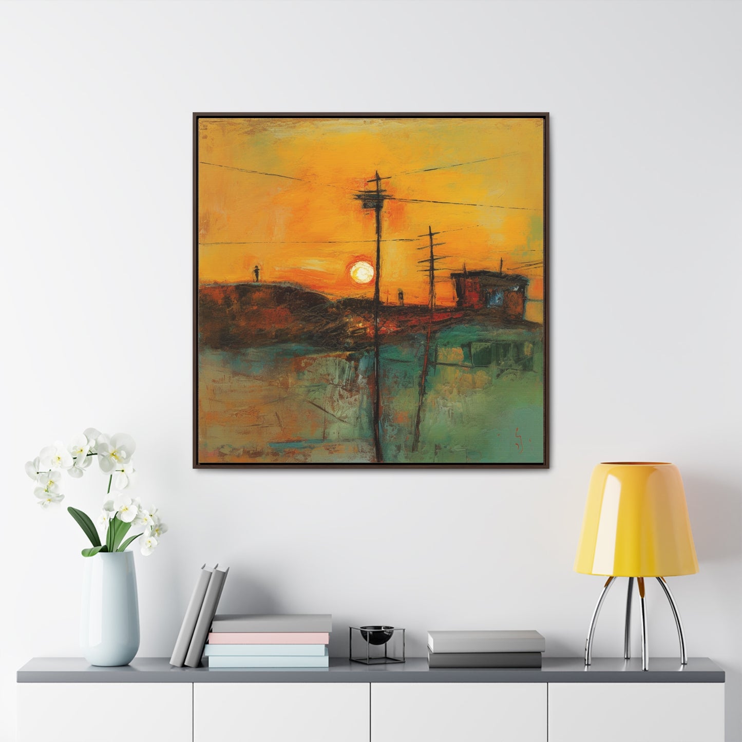 Land of the Sun 54, Valentinii, Gallery Canvas Wraps, Square Frame