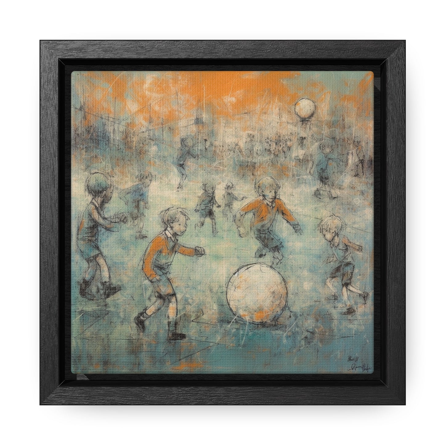 Childhood 35, Gallery Canvas Wraps, Square Frame