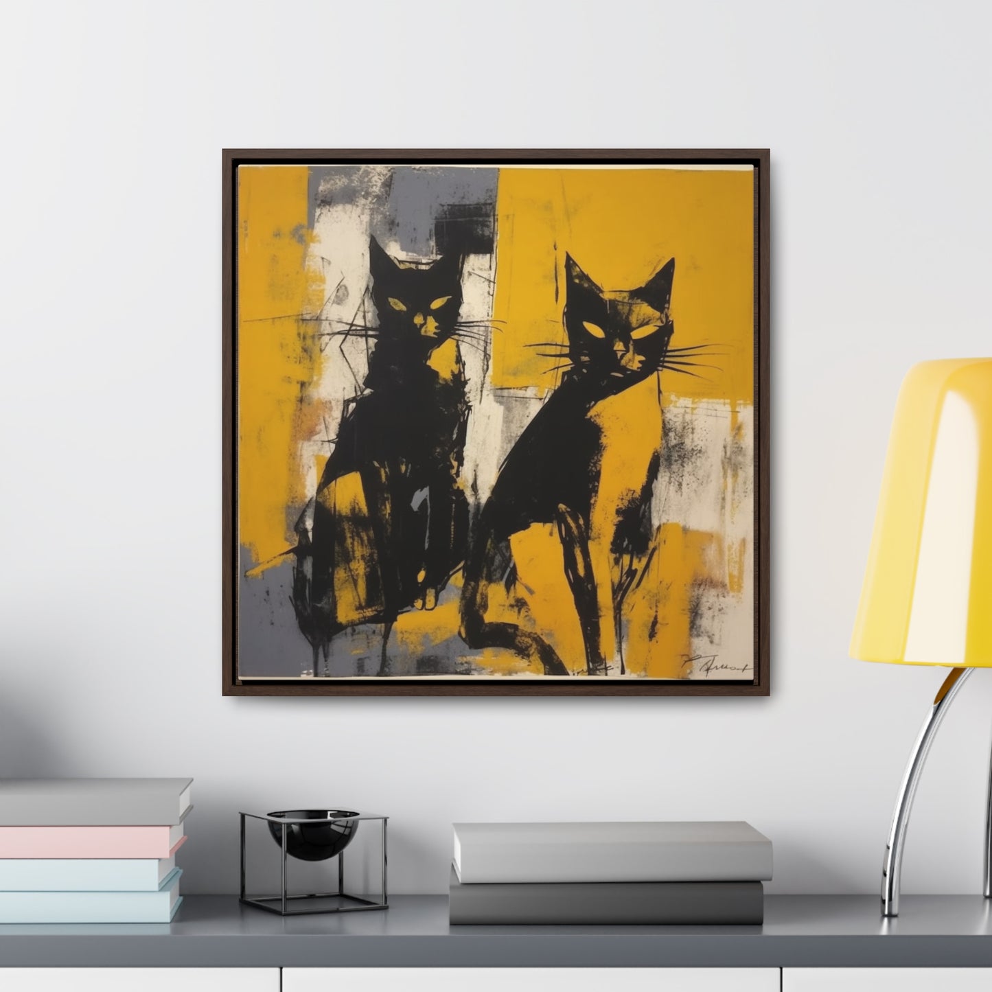 Cat 10, Gallery Canvas Wraps, Square Frame