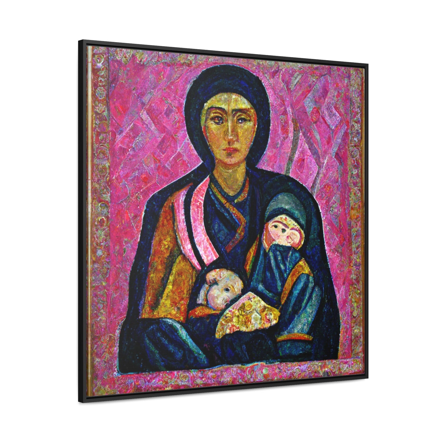 Mary and the Child 17, Valentinii, Gallery Canvas Wraps, Square Frame