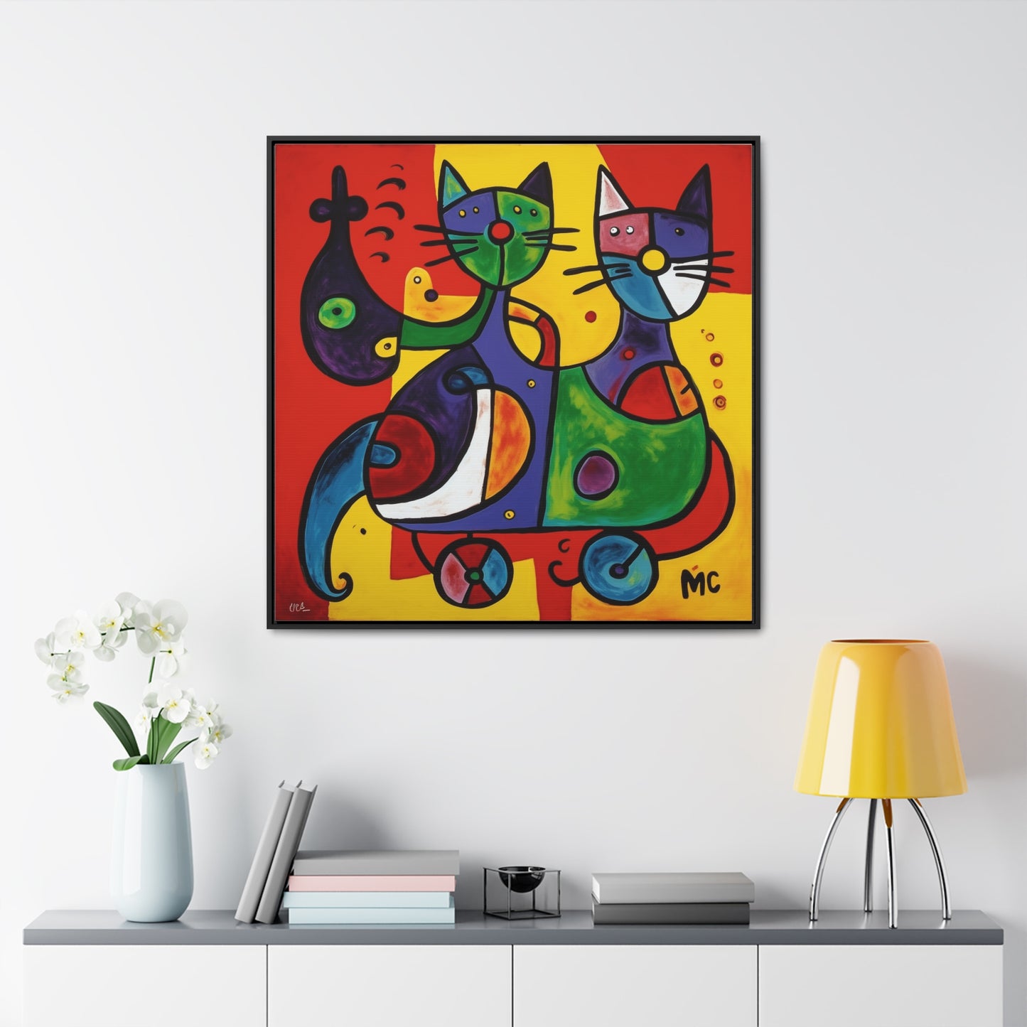 Cat 151, Gallery Canvas Wraps, Square Frame