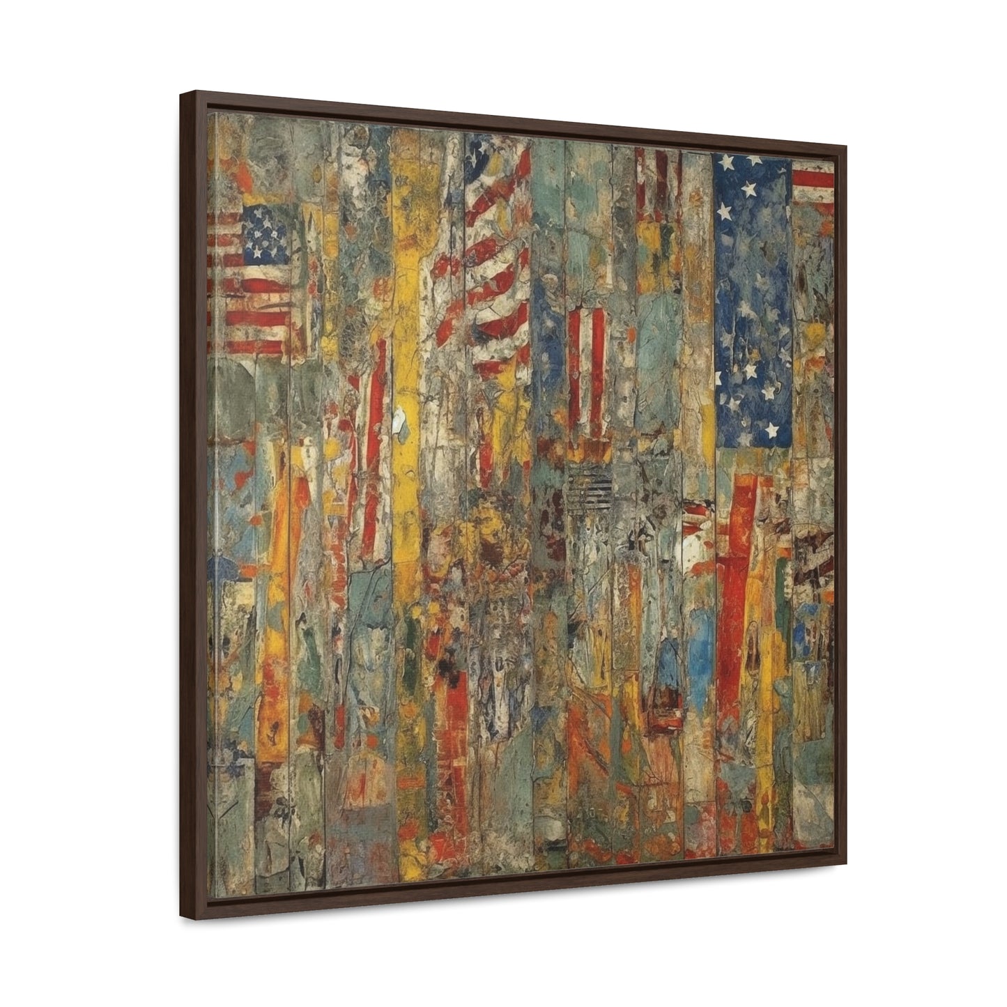 USA 13, Gallery Canvas Wraps, Square Frame