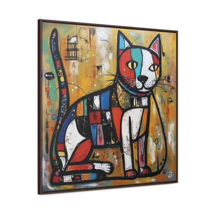 Cat 104, Gallery Canvas Wraps, Square Frame