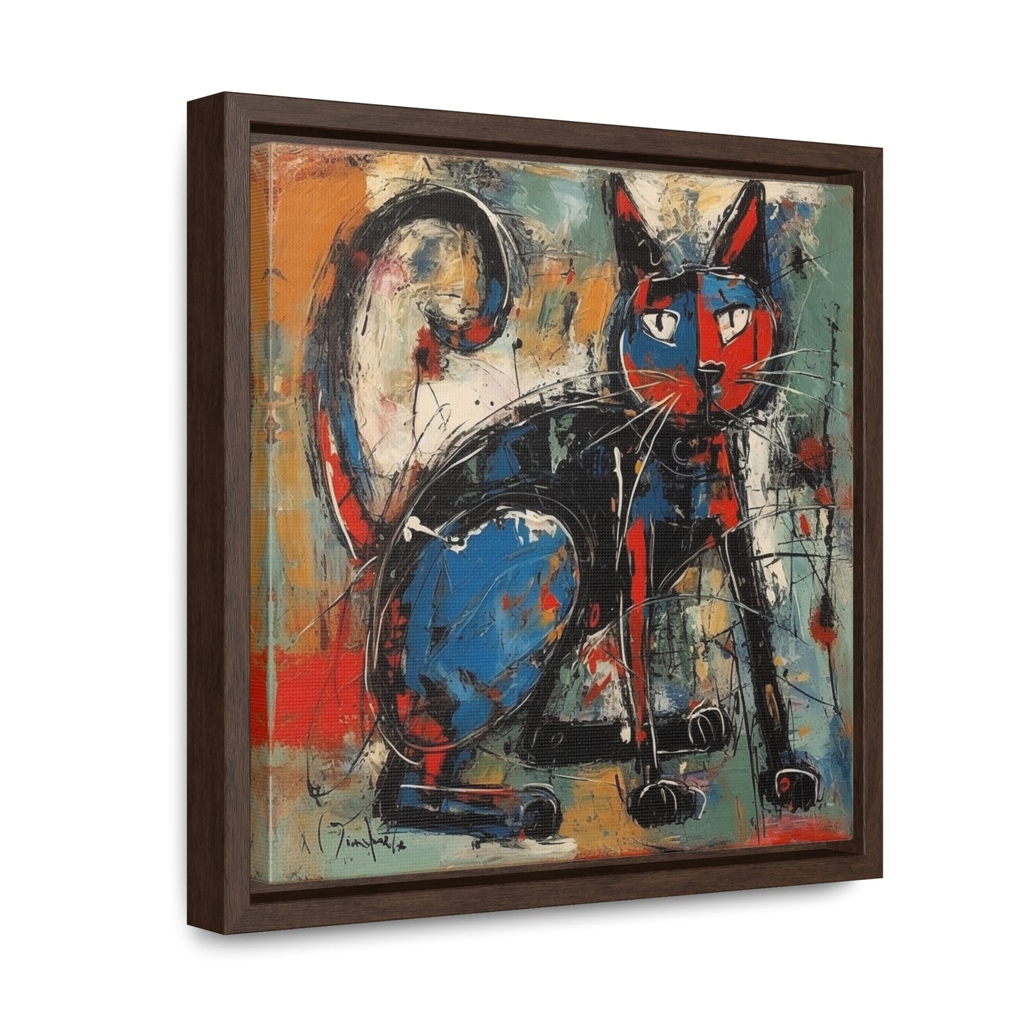 Cat 39, Gallery Canvas Wraps, Square Frame