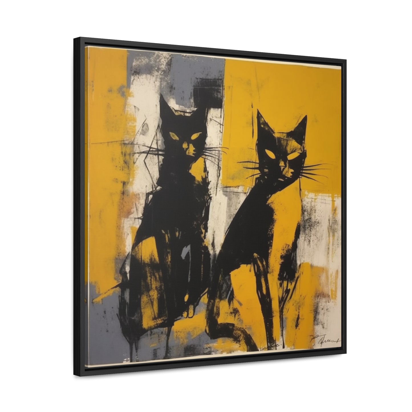 Cat 10, Gallery Canvas Wraps, Square Frame