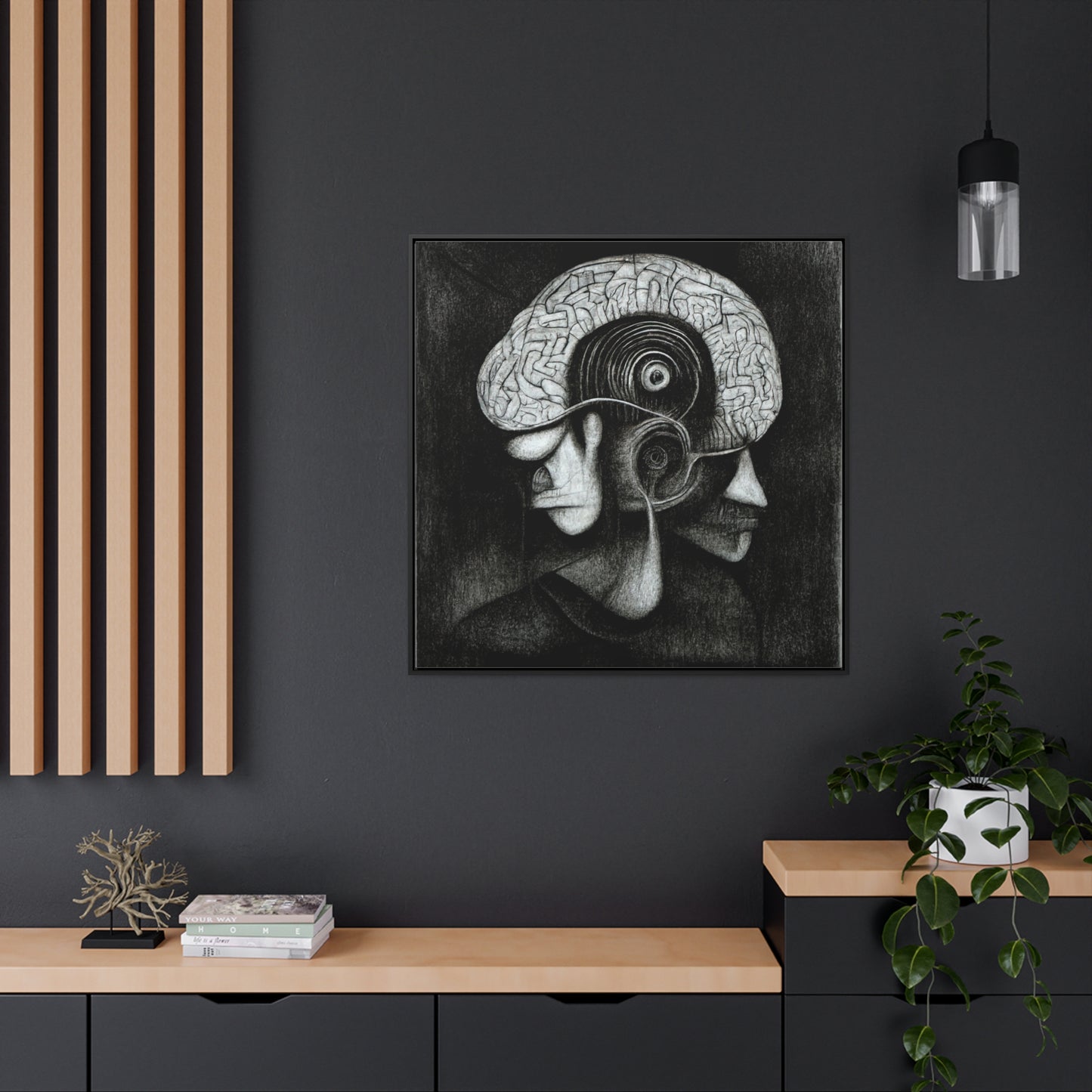 Brain 6, Valentinii, Gallery Canvas Wraps, Square Frame