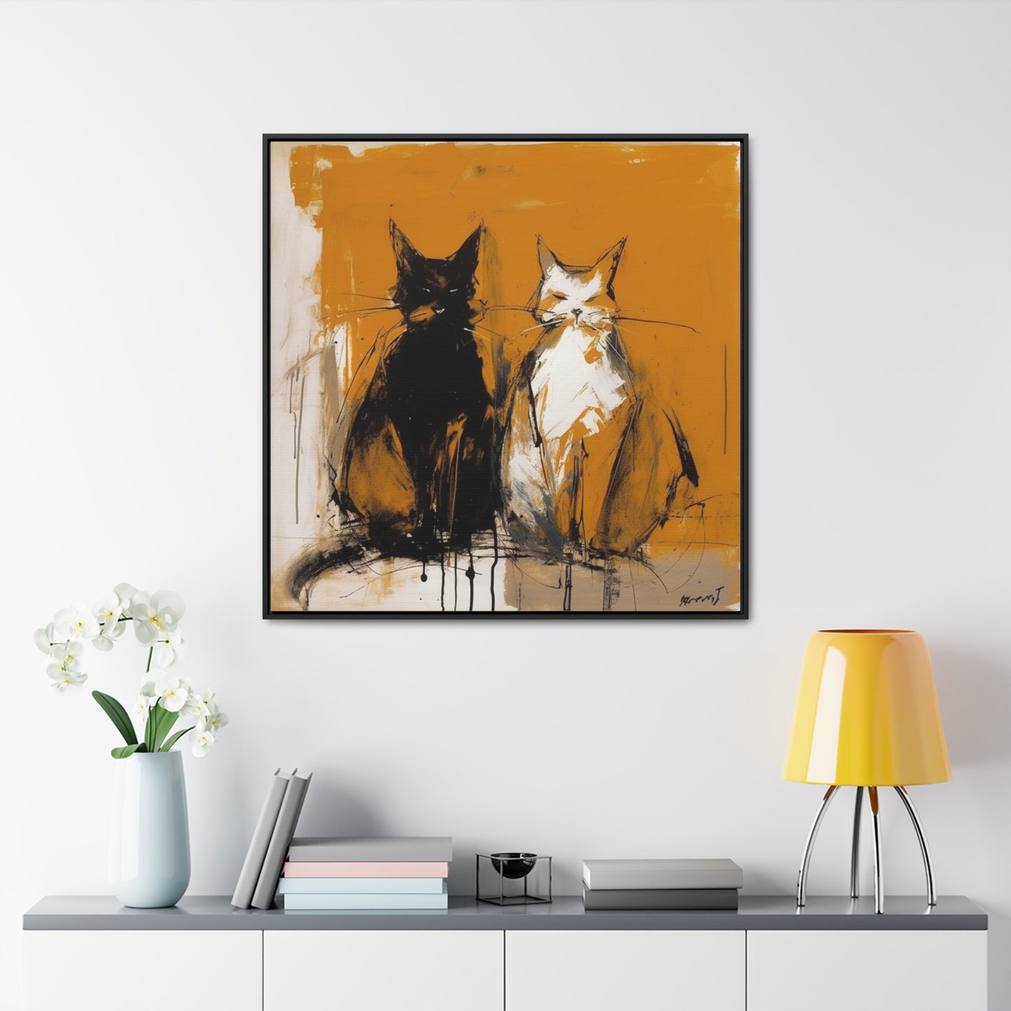 Cat 11, Gallery Canvas Wraps, Square Frame