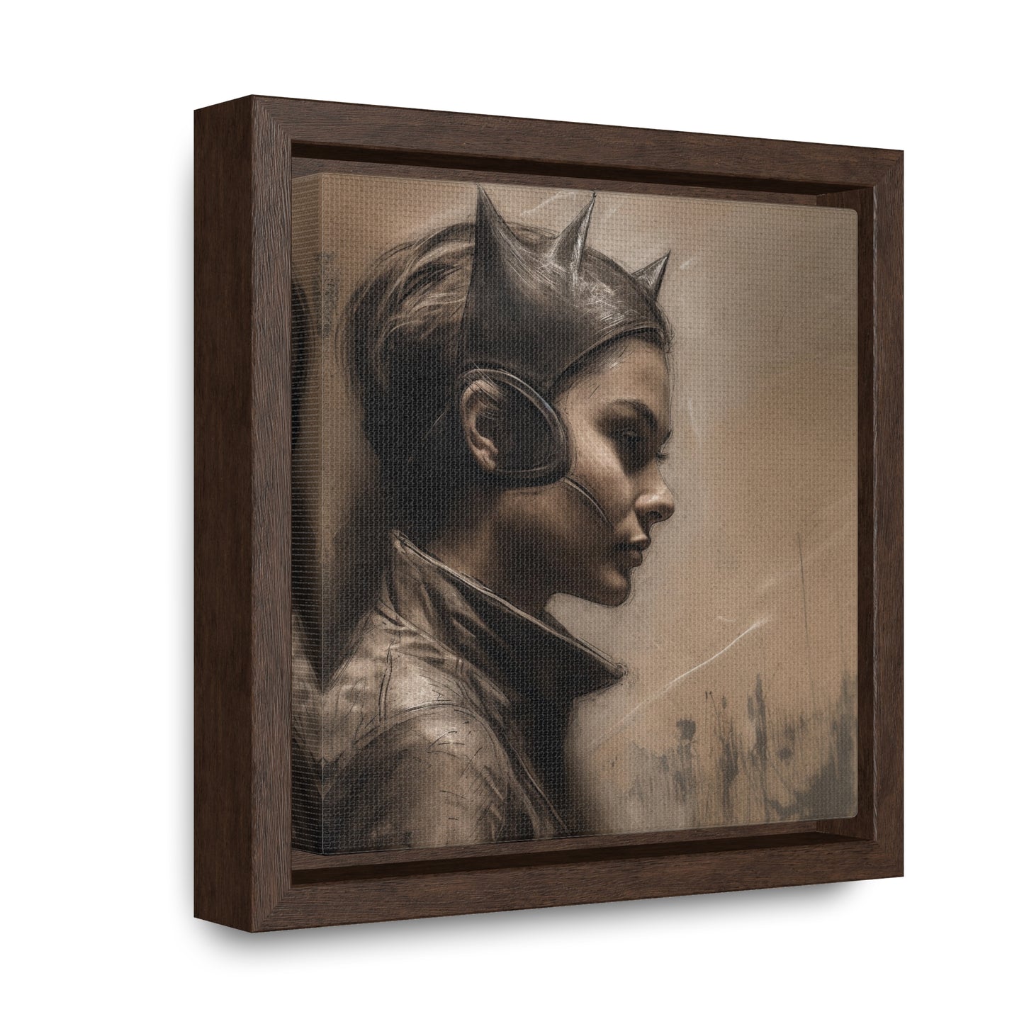 Cat Woman 15, Gallery Canvas Wraps, Square Frame