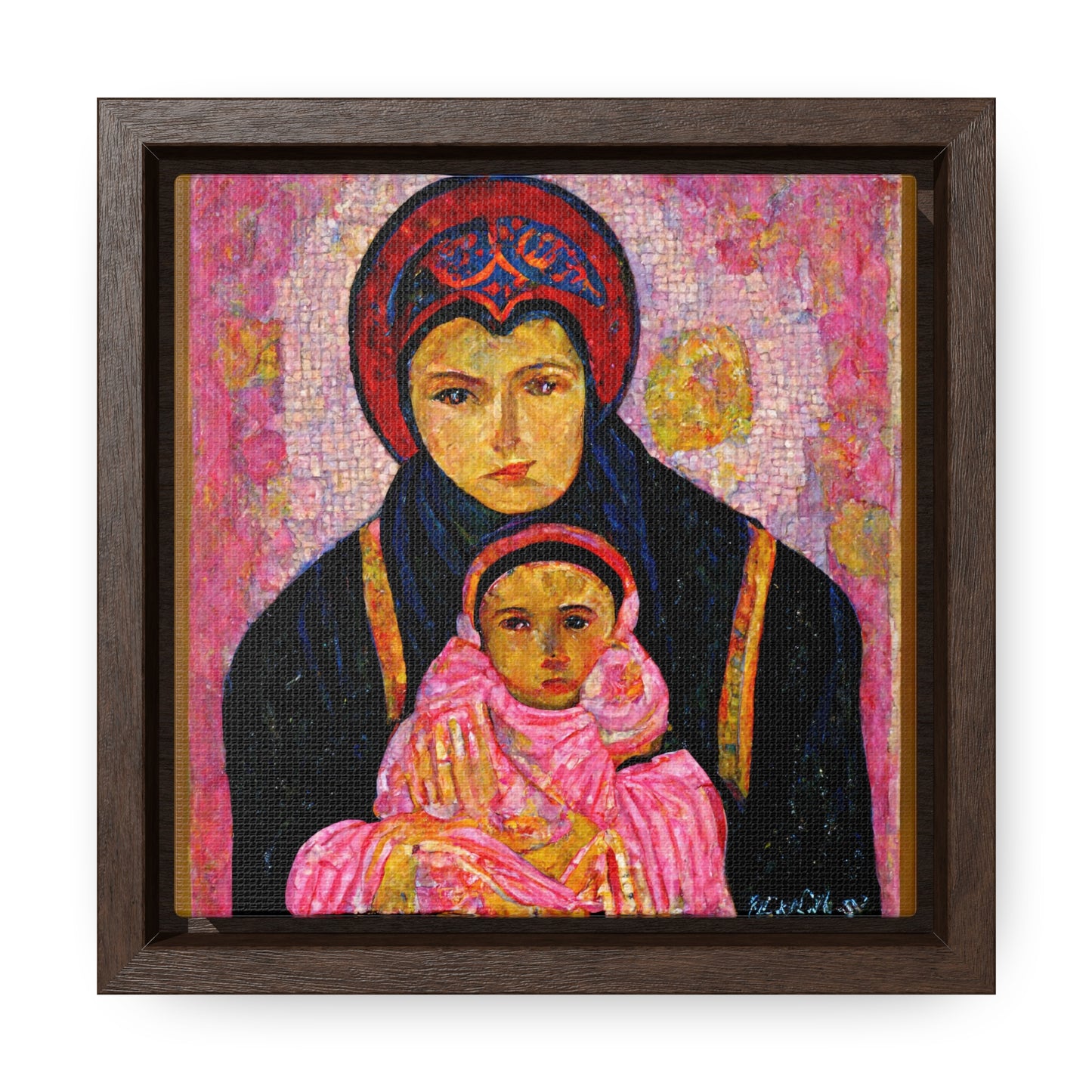 Mary and the Child 13, Valentinii, Gallery Canvas Wraps, Square Frame