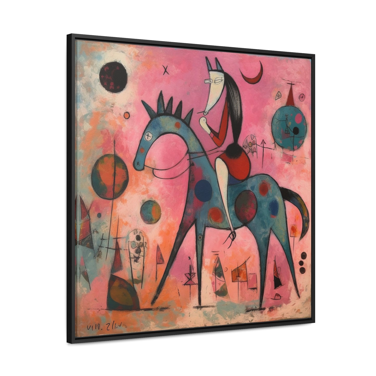 The Dreams of the Child 34, Gallery Canvas Wraps, Square Frame