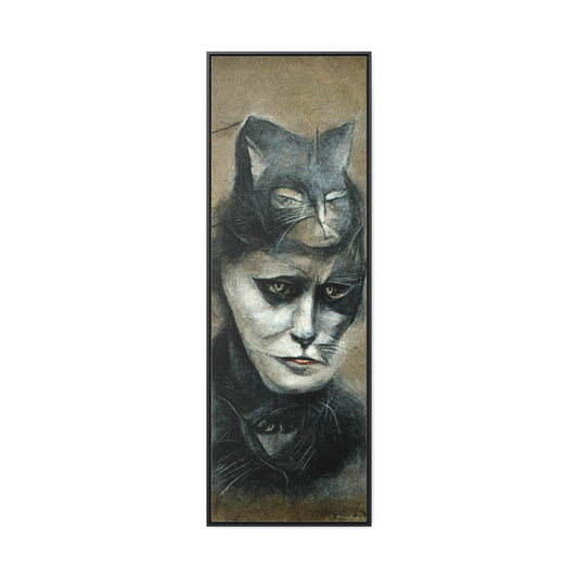 Cat Woman 33, Gallery Canvas Wraps, Vertical Frame