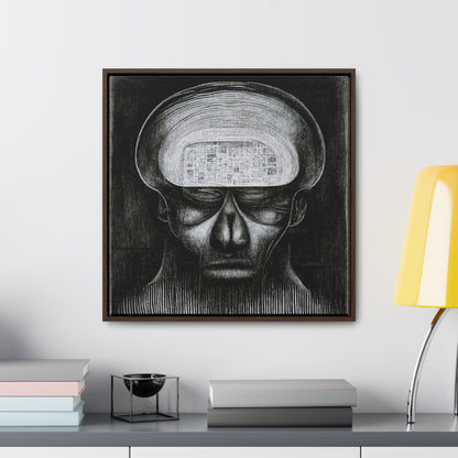 Brain 51, Valentinii, Gallery Canvas Wraps, Square Frame