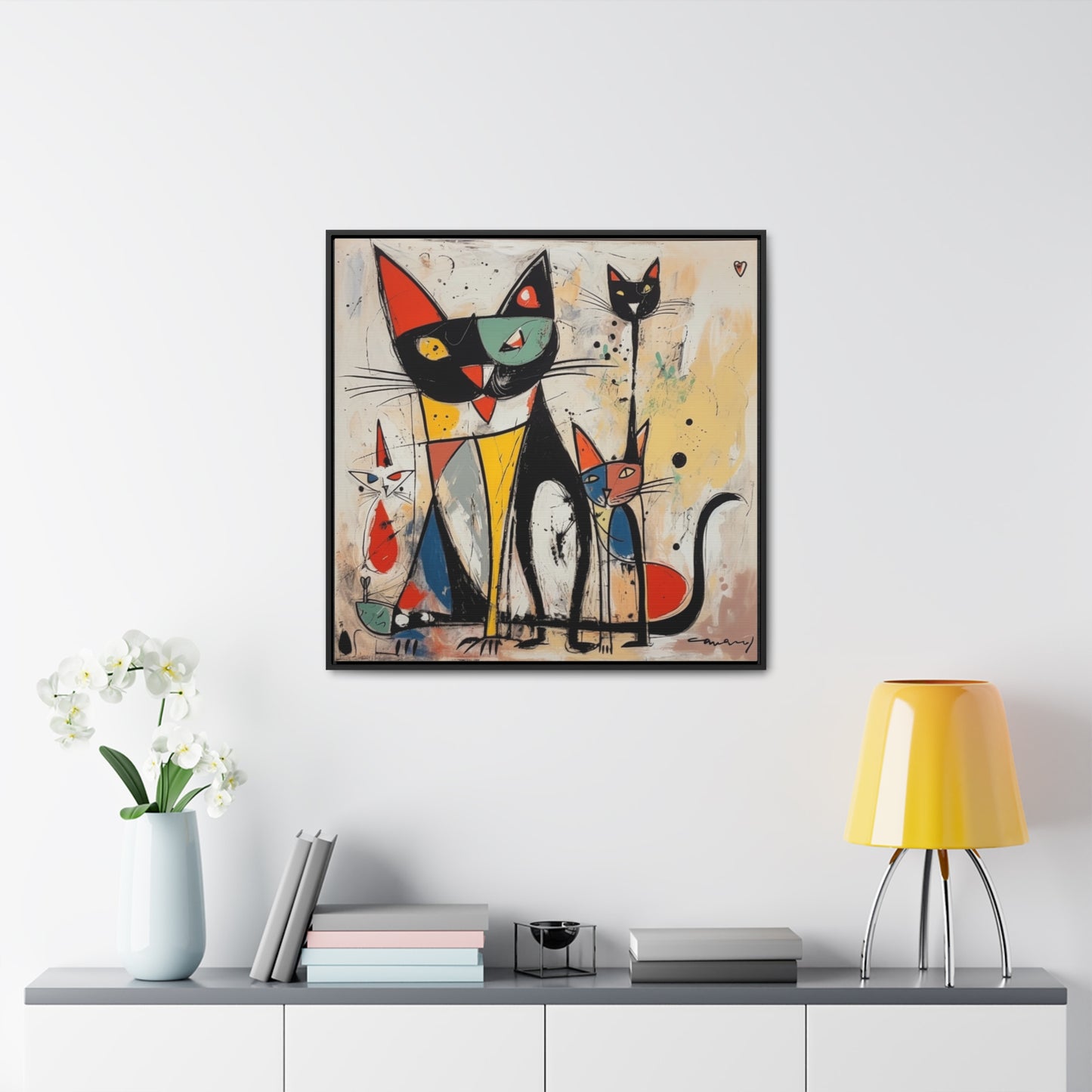 Cat 63, Gallery Canvas Wraps, Square Frame