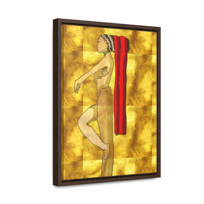 Woman in Gold, Original Eduard Pavel, Gallery Canvas Wraps, Vertical Frame