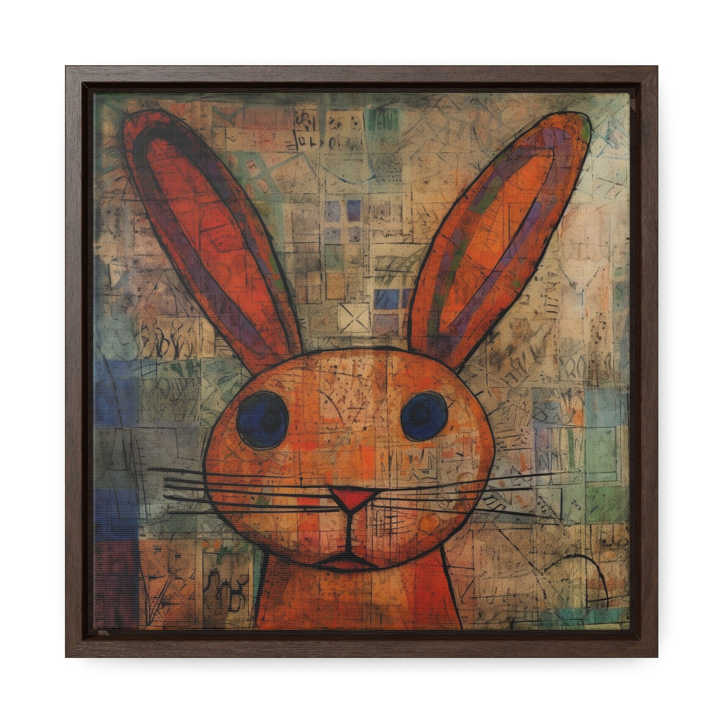 Rabbit 12, Gallery Canvas Wraps, Square Frame