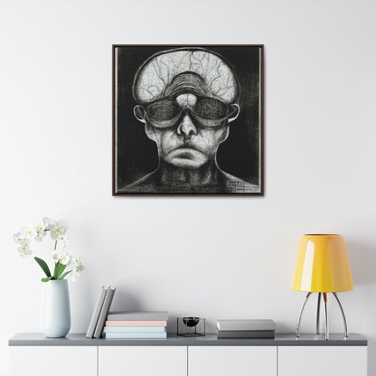 Brain 36, Valentinii, Gallery Canvas Wraps, Square Frame