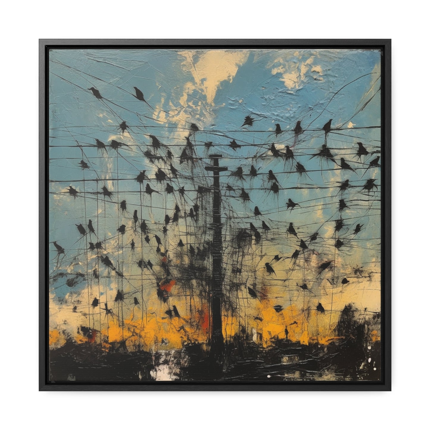 Bird 35, Gallery Canvas Wraps, Square Frame