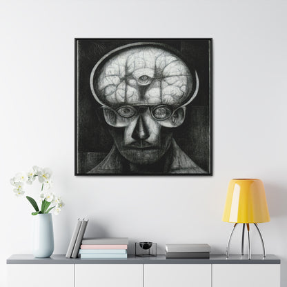 Brain 52, Valentinii, Gallery Canvas Wraps, Square Frame