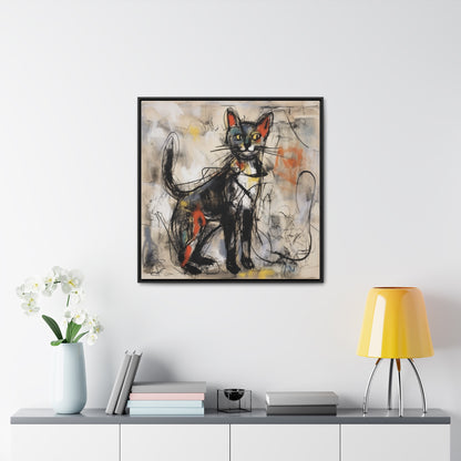 Cat 54, Gallery Canvas Wraps, Square Frame
