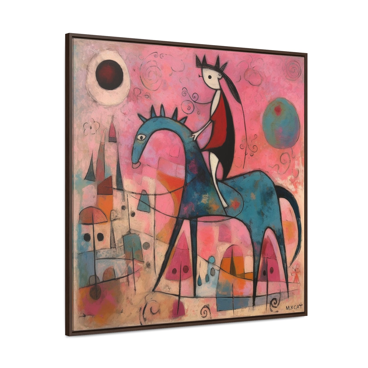 The Dreams of the Child 42, Gallery Canvas Wraps, Square Frame