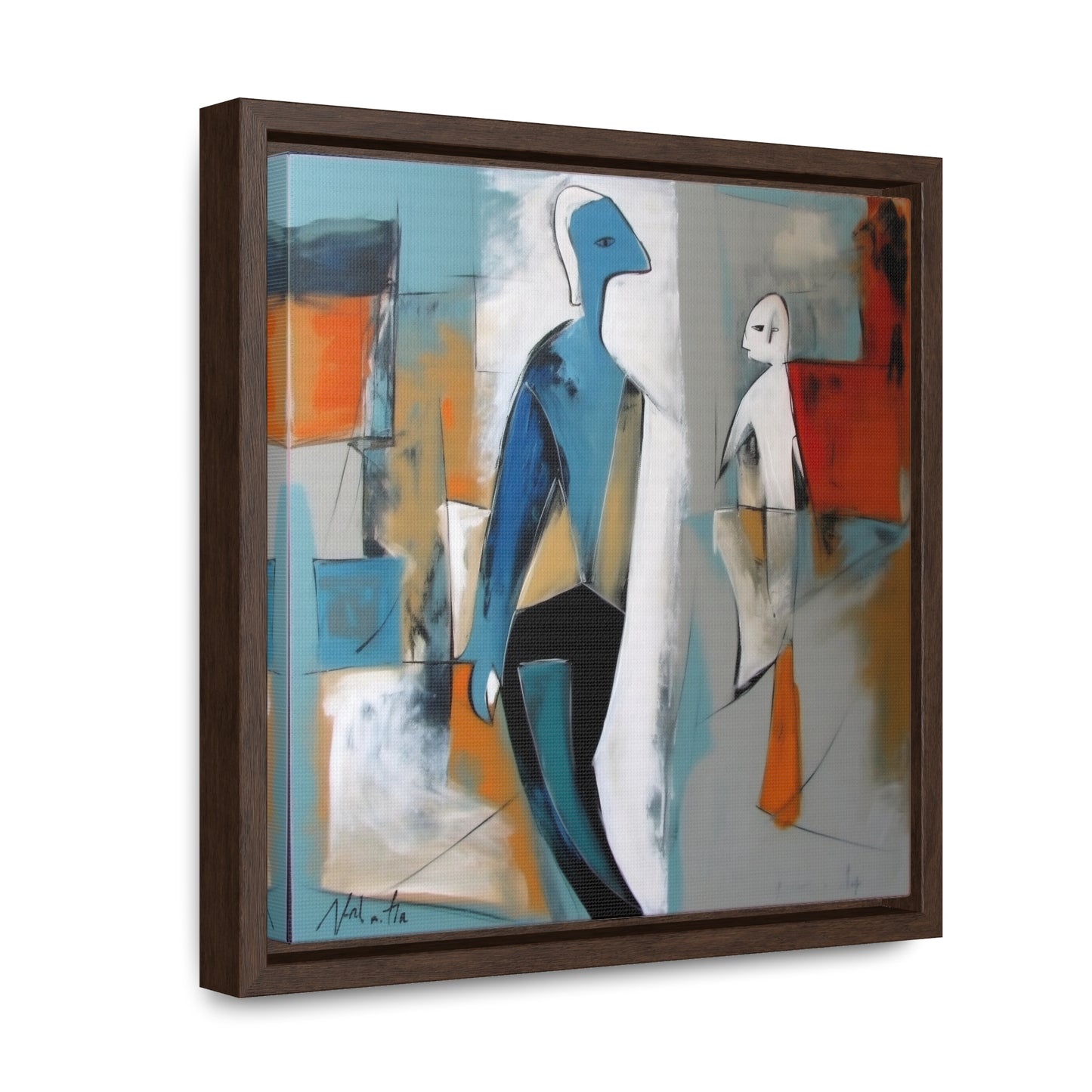 Sad Man 30, Valentinii, Gallery Canvas Wraps, Square Frame