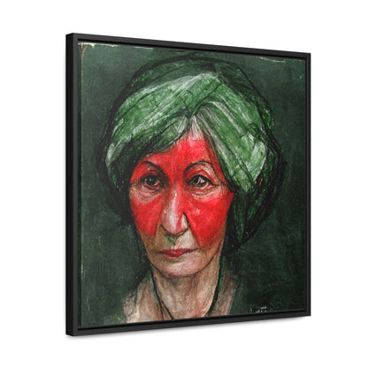 Loneliness Green Red 41, Valentinii, Gallery Canvas Wraps, Square Frame