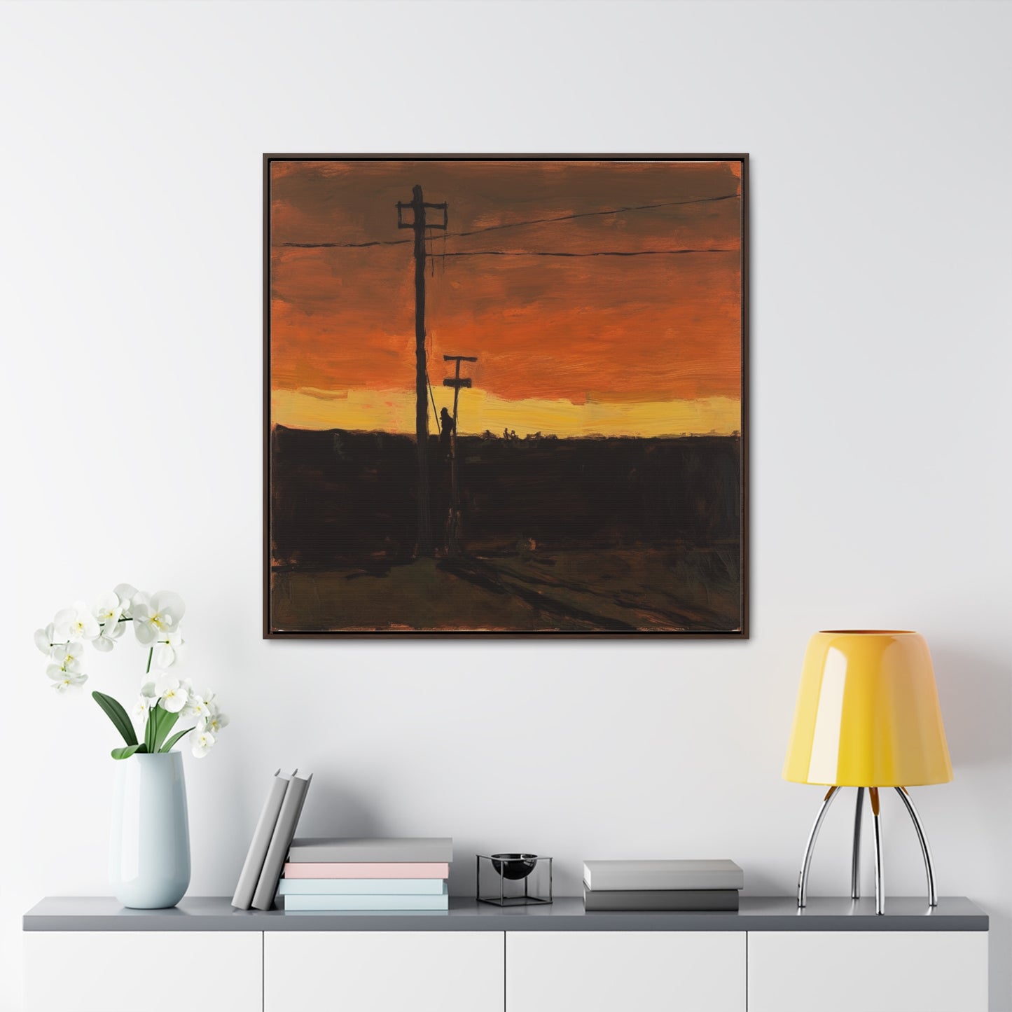 Land of the Sun 65, Valentinii, Gallery Canvas Wraps, Square Frame