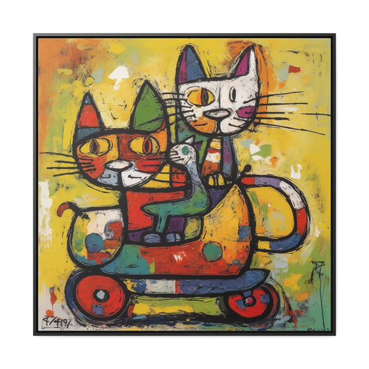 Cat 142, Gallery Canvas Wraps, Square Frame