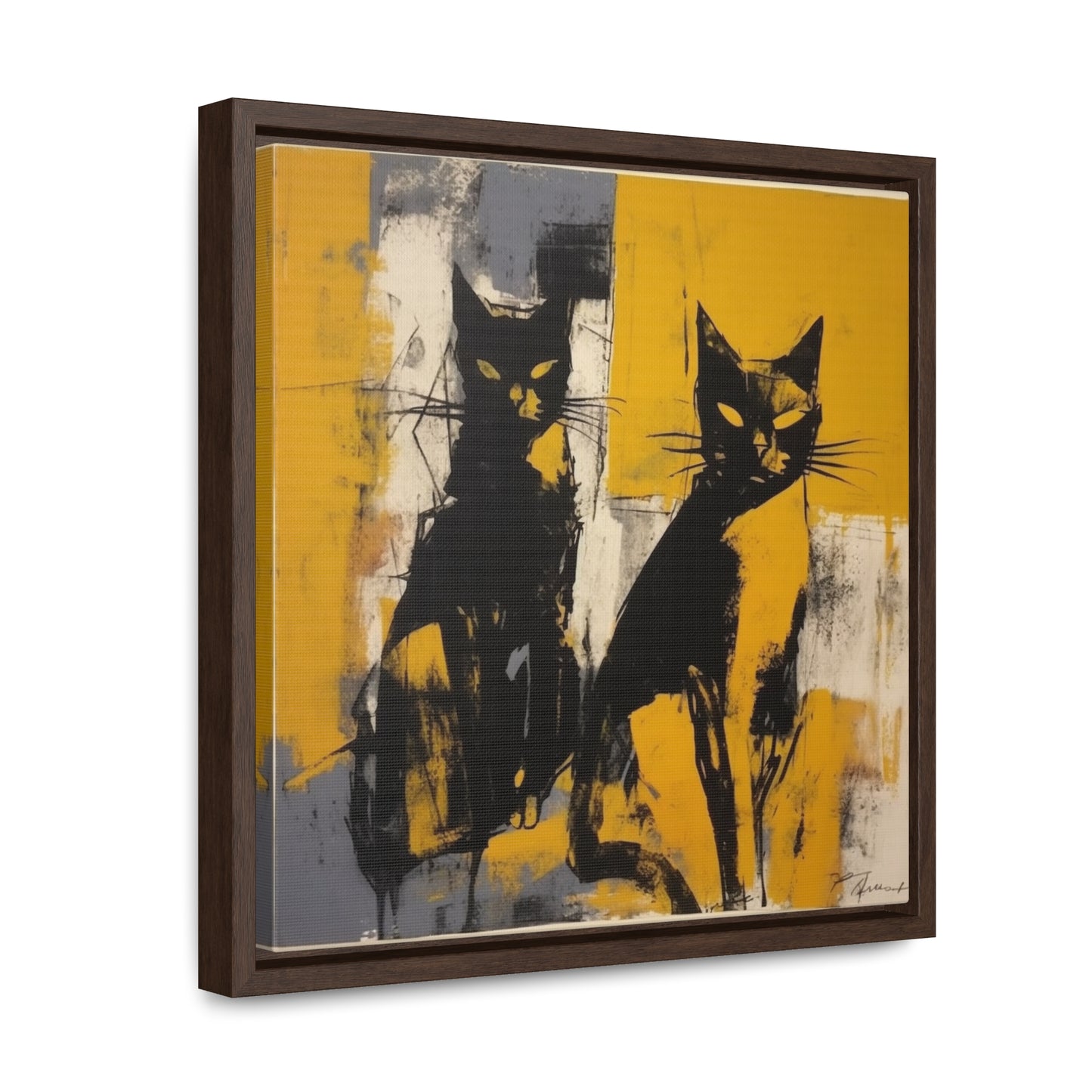 Cat 10, Gallery Canvas Wraps, Square Frame