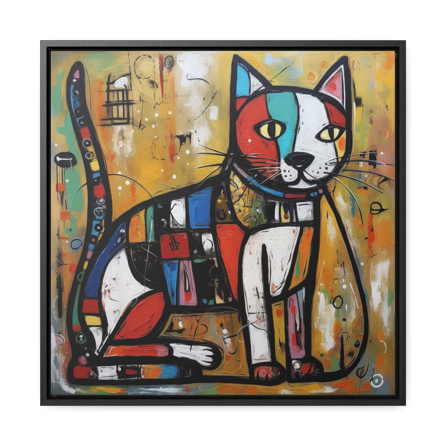 Cat 104, Gallery Canvas Wraps, Square Frame