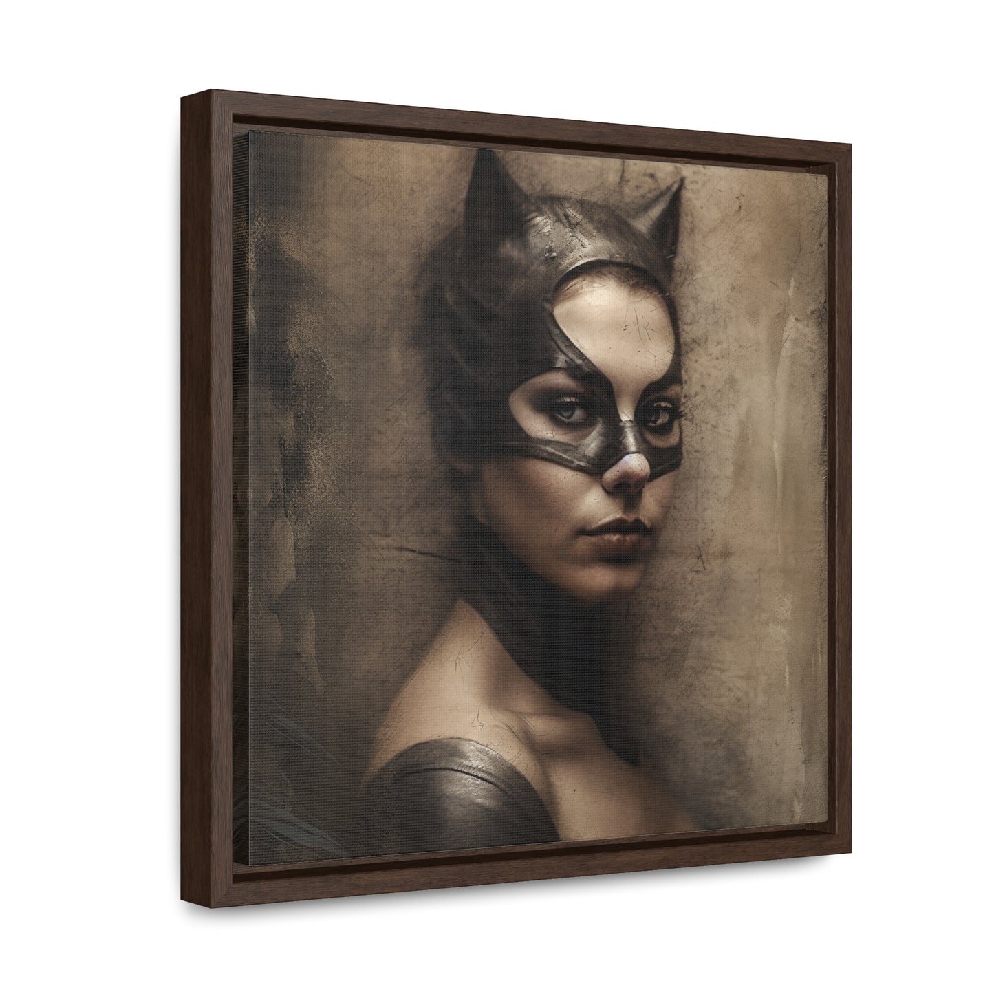 Cat Woman 18, Gallery Canvas Wraps, Square Frame