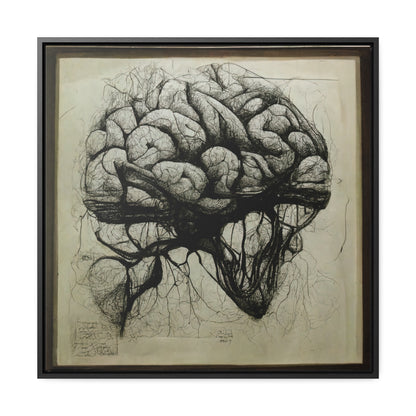 Brain 55, Valentinii, Gallery Canvas Wraps, Square Frame