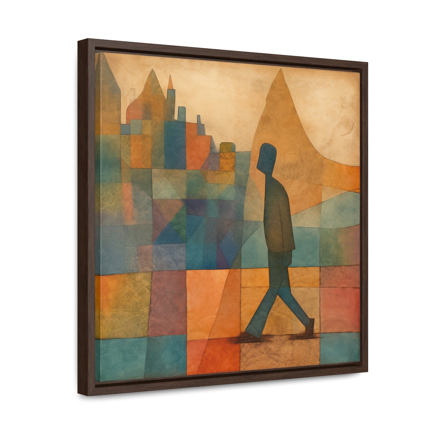 Sad Man 18, Gallery Canvas Wraps, Square Frame