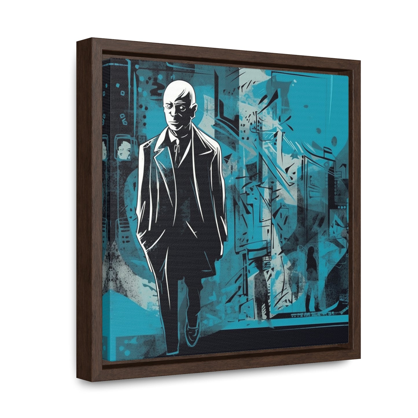 Sad Man 14, Valentinii, Gallery Canvas Wraps, Square Frame